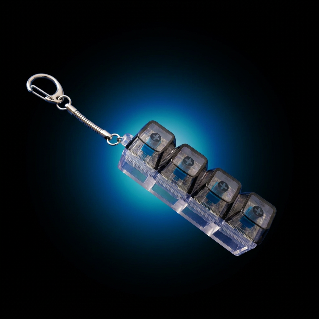 Vault Clicks | LED Mechanical Keyboard Fidget Keychain