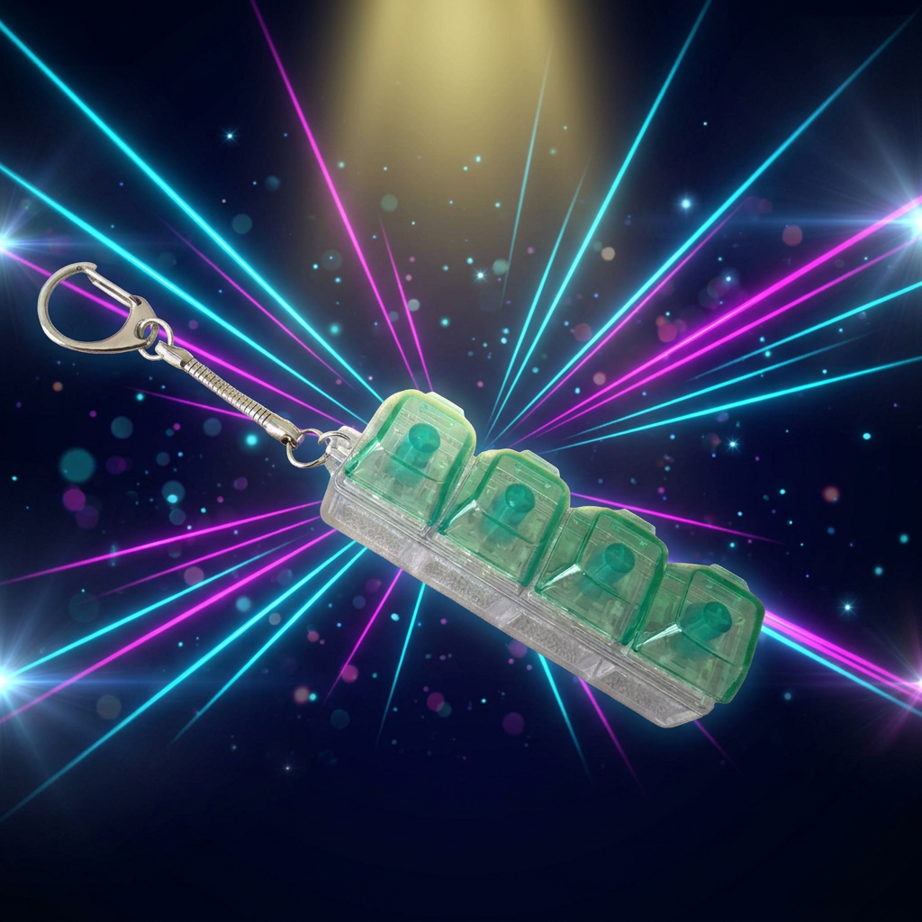 Vault Clicks | LED Mechanical Keyboard Fidget Keychain