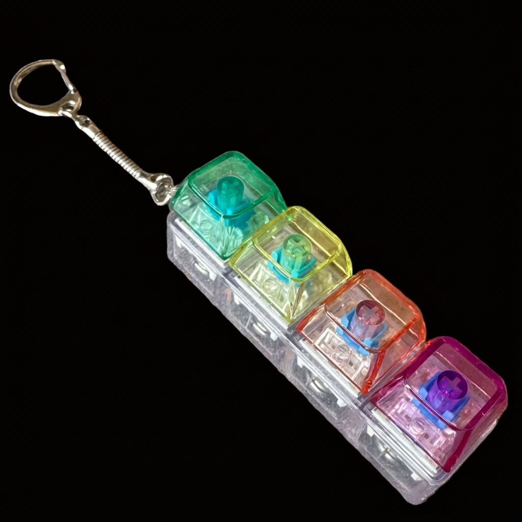 Vault Clicks | LED Mechanical Keyboard Fidget Keychain